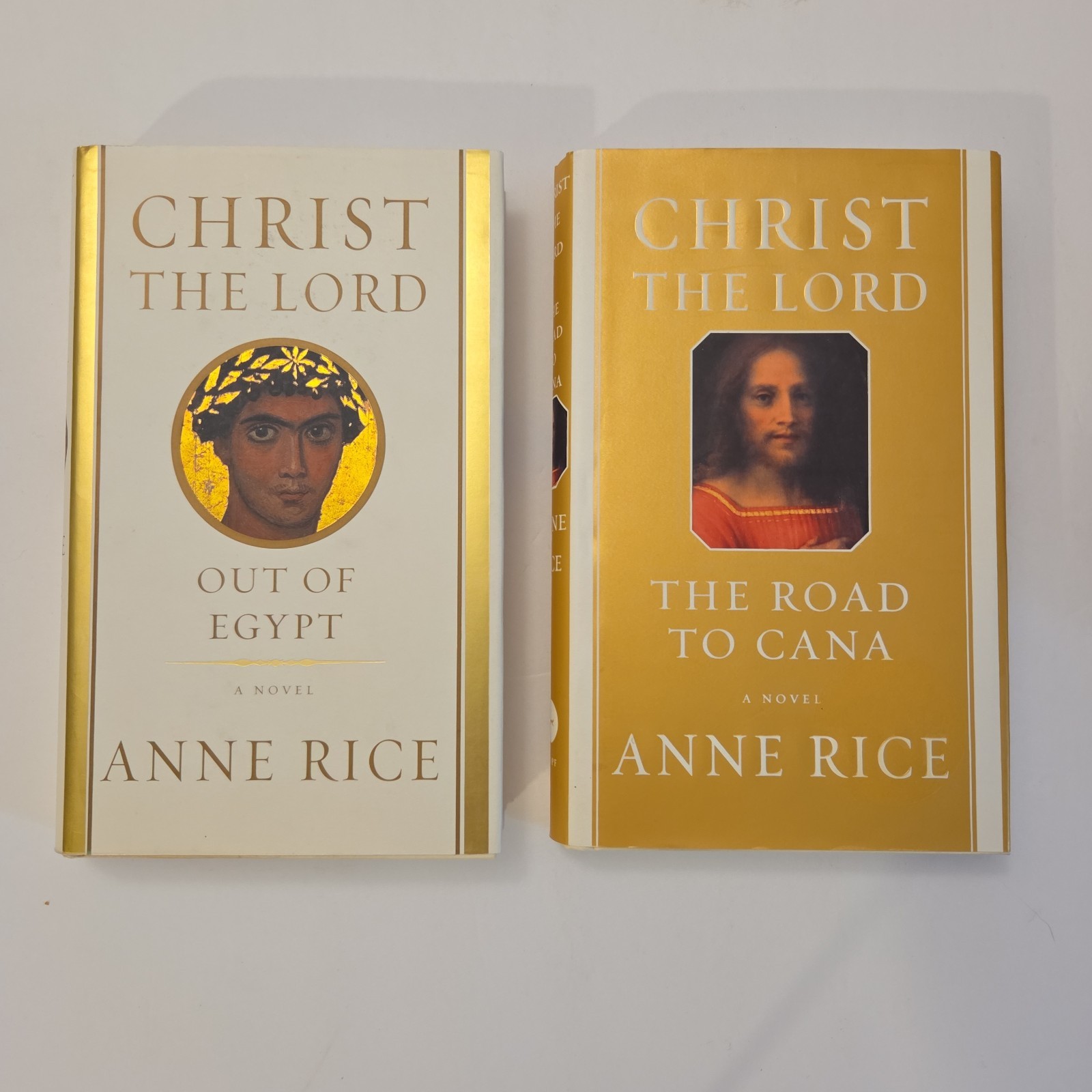 Anne Rice Christ the Lord Out of Egypt & Road to Cana Book Lot DJ/HC~ VG