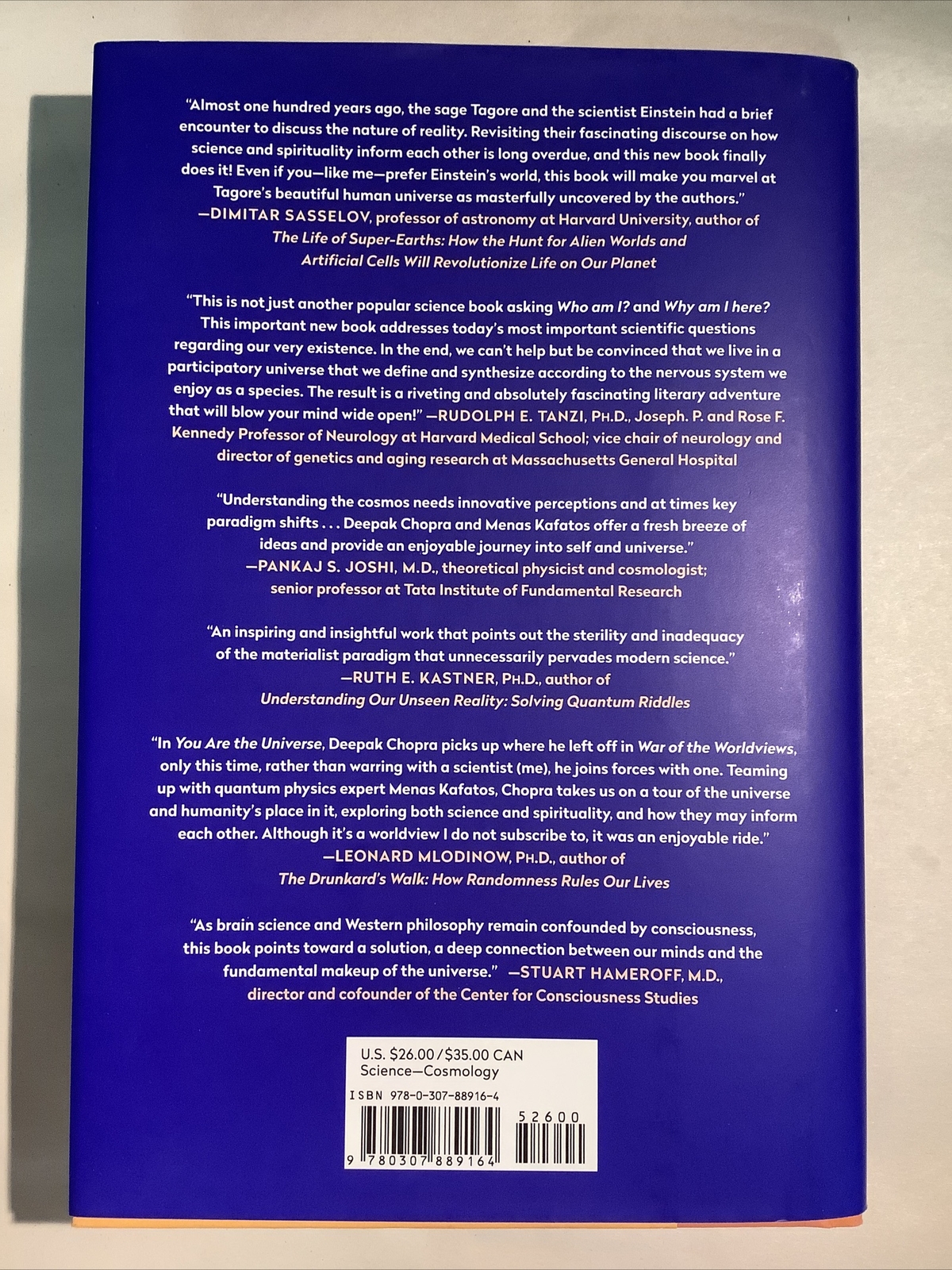 SIGNED 1st Edition – You Are The Universe (2017, Hardcover) with Dust Jacket
