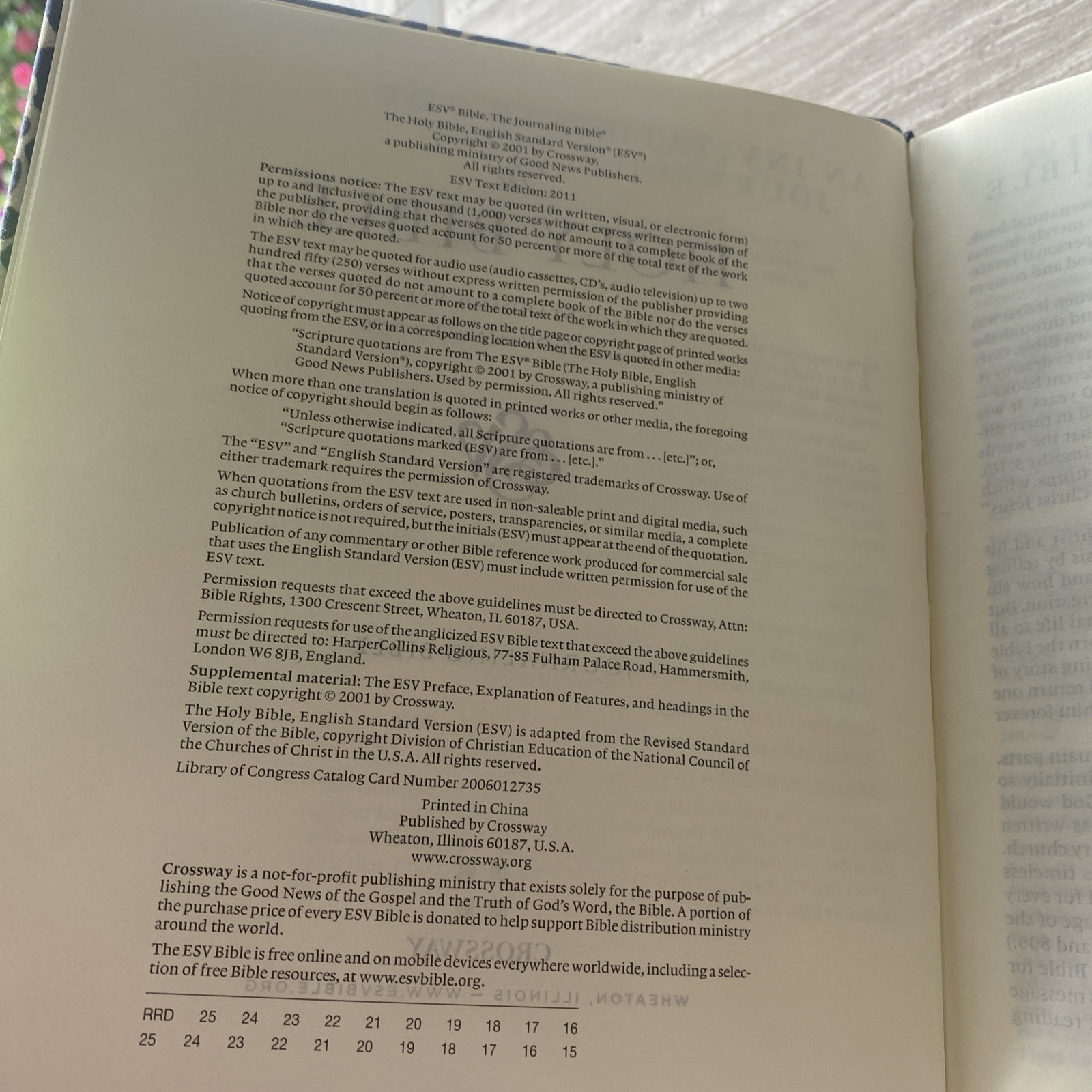 ESV Journaling Bible W/Bible Sleeve Crossway (2015, Hardcover) B290