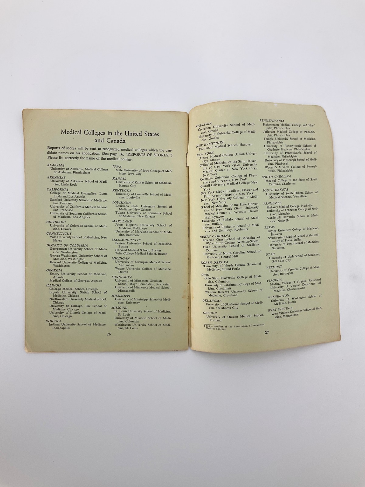 Medical College Admission Test Bulletin of Information 1951 Educational Testing