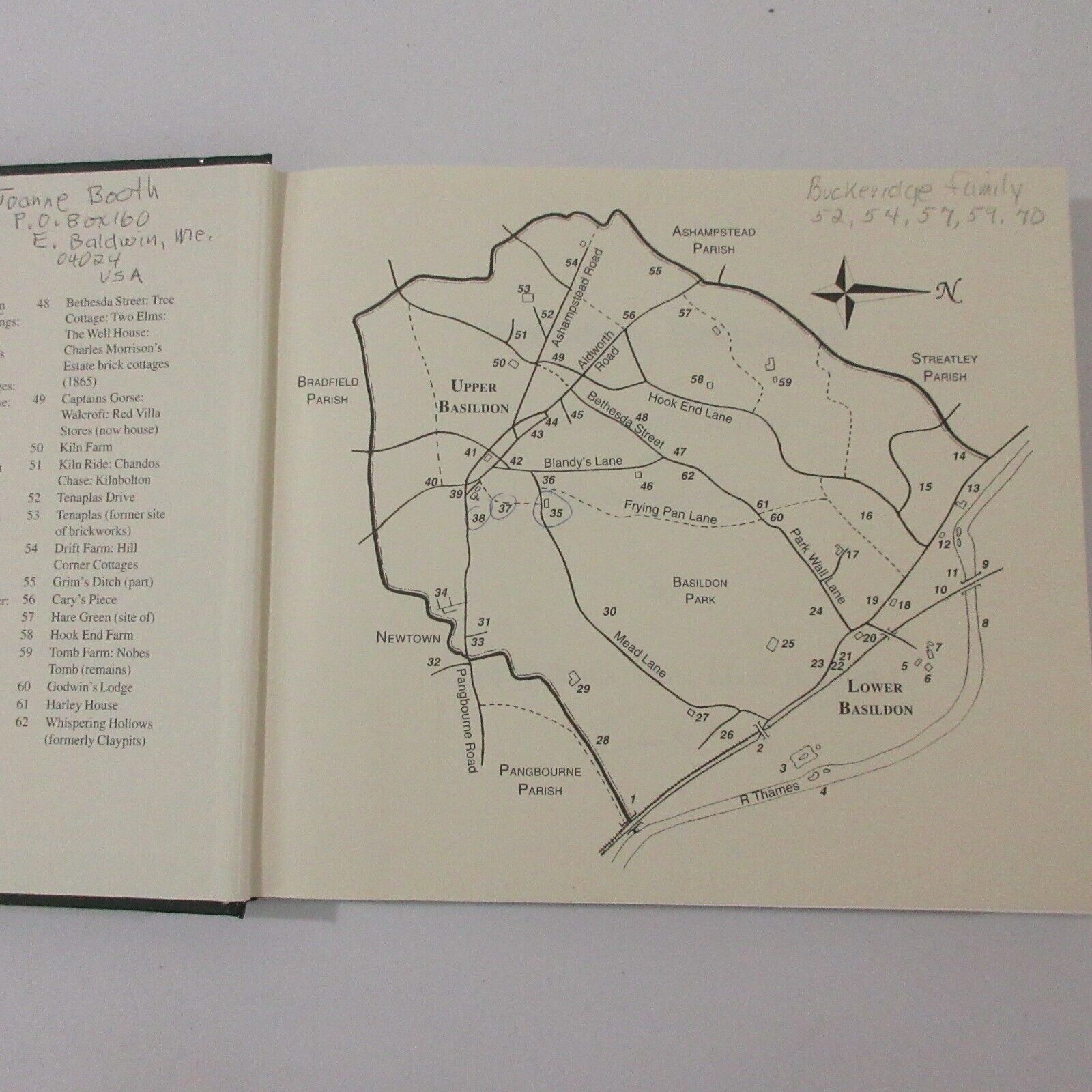 Basildon Berkshire Illustrated History Thames Side Parish Signed Williams Maps