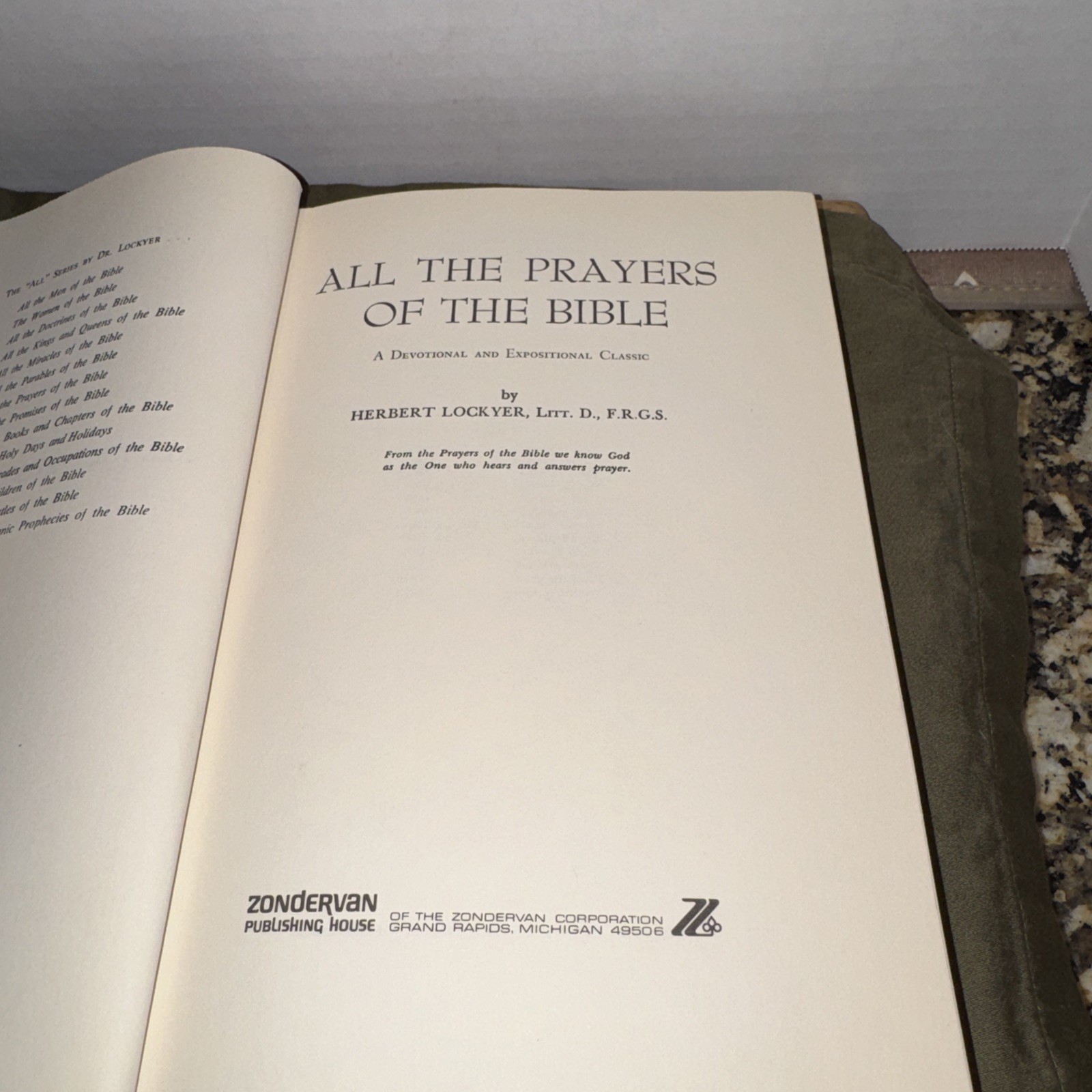 Herbert Lockyer Lot of 2 All of the Prayers 1959 & Apostles 1972, of the Bible