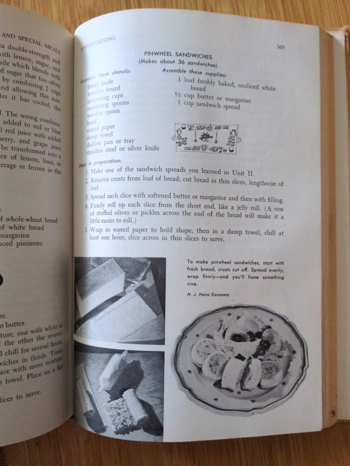 Family Meals And Hospitality By The Macmillan Company:New York HC Textbook 1960