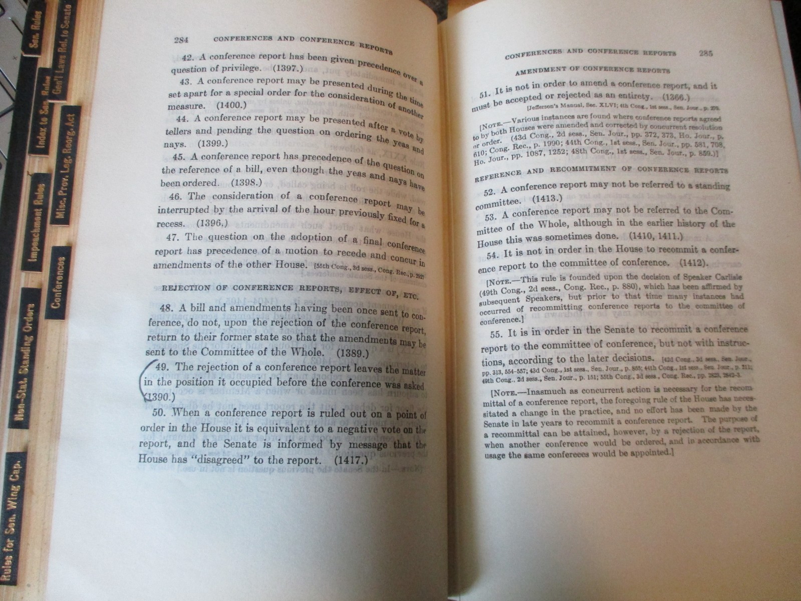 SENATE MANUAL(4) UNITED STATES RULES 1947-57-63-75 -SENATOR JOHN SPARKMAN ESTATE