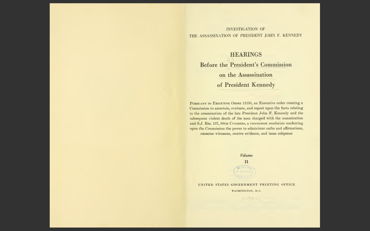 The Full Warren Commission Report-Complete 26 Volumes John F Kennedy JFK Doc DVD