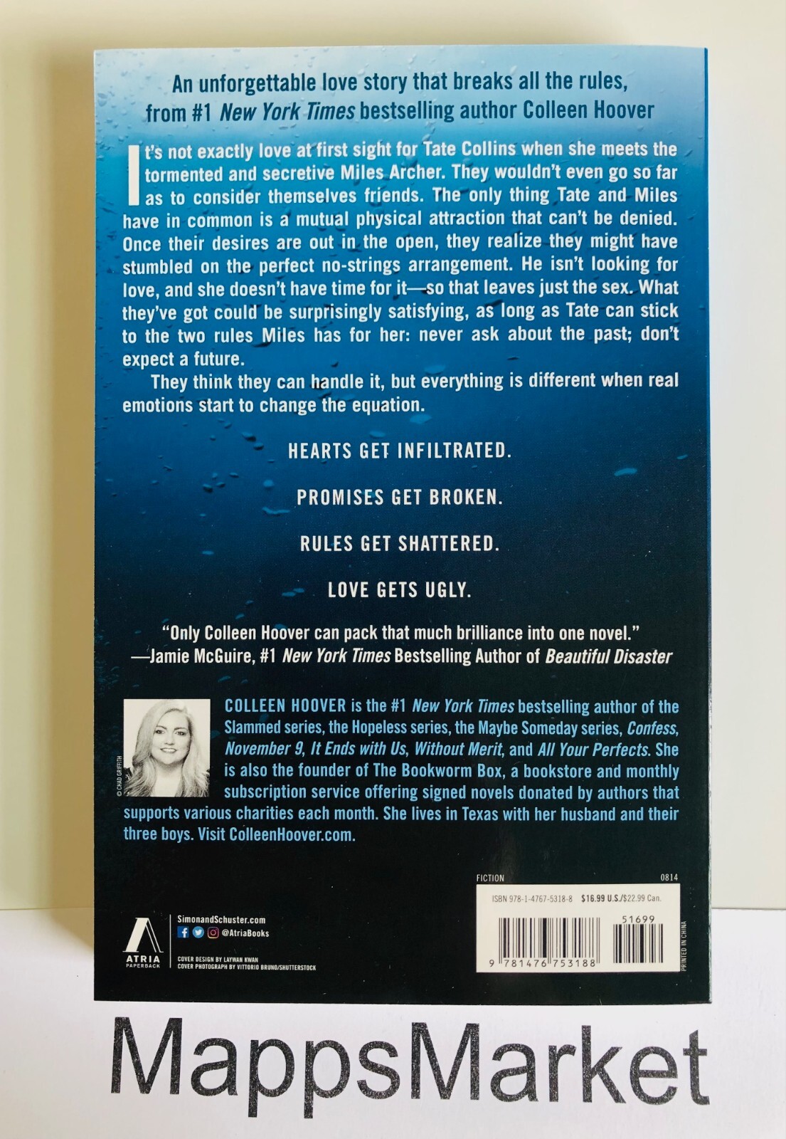 SIGNED Ugly Love by Colleen Hoover First Edition (2014, Trade Paperback) NEW