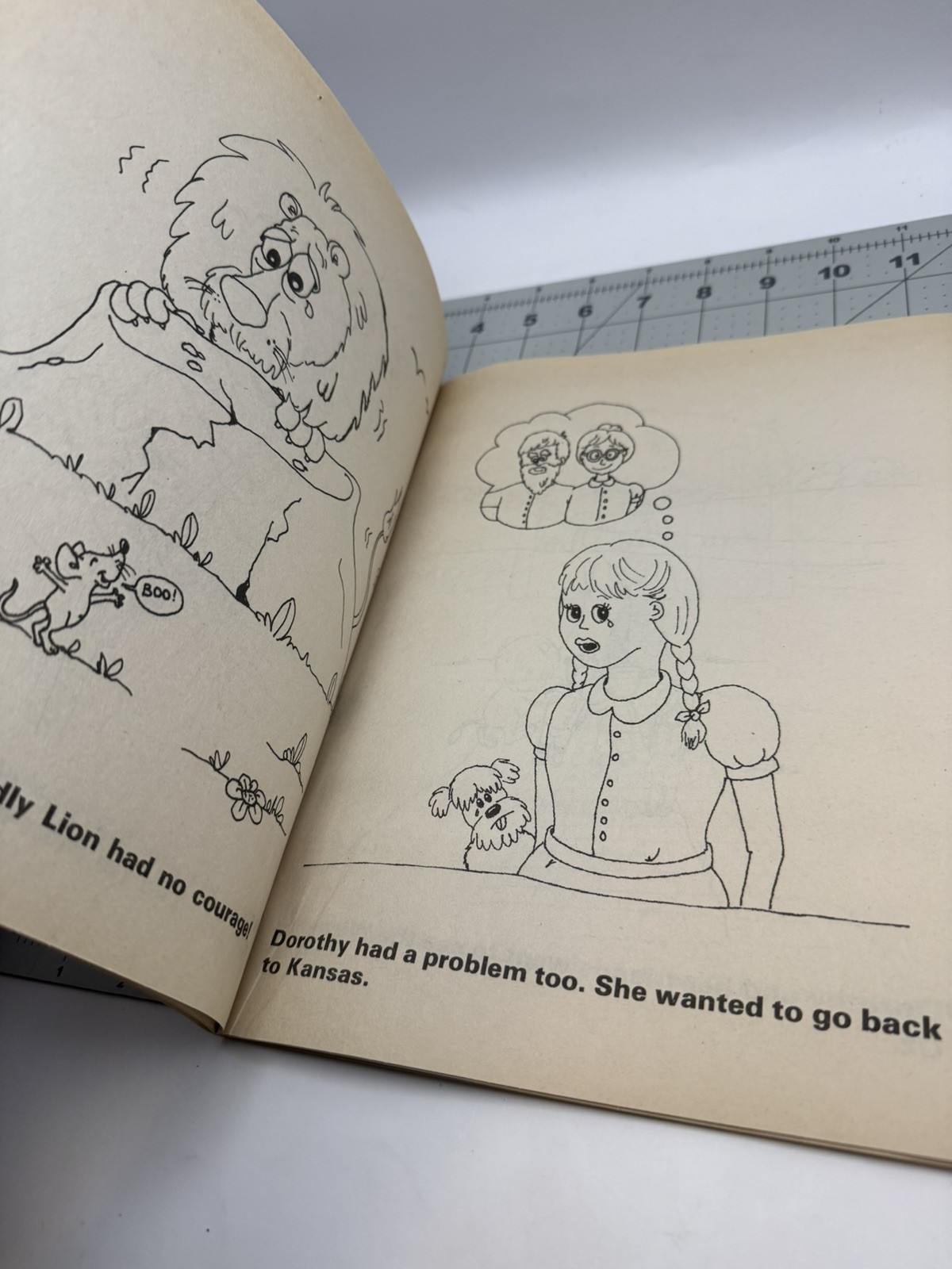 Vintage Wizard Of OZ Preschool Coloring Book 32 Pages Justen Products Unused NOS