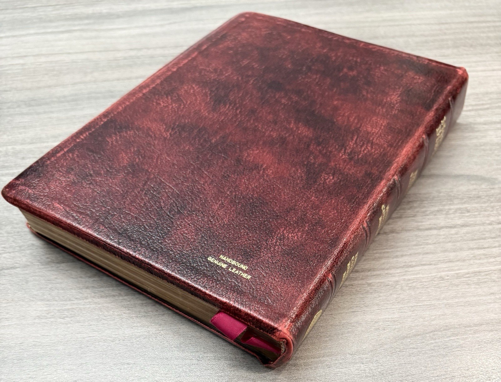 Kenneth Copeland Reference Bible 1972 RED HANDBOUND GENUINE LEATHER Red Letter