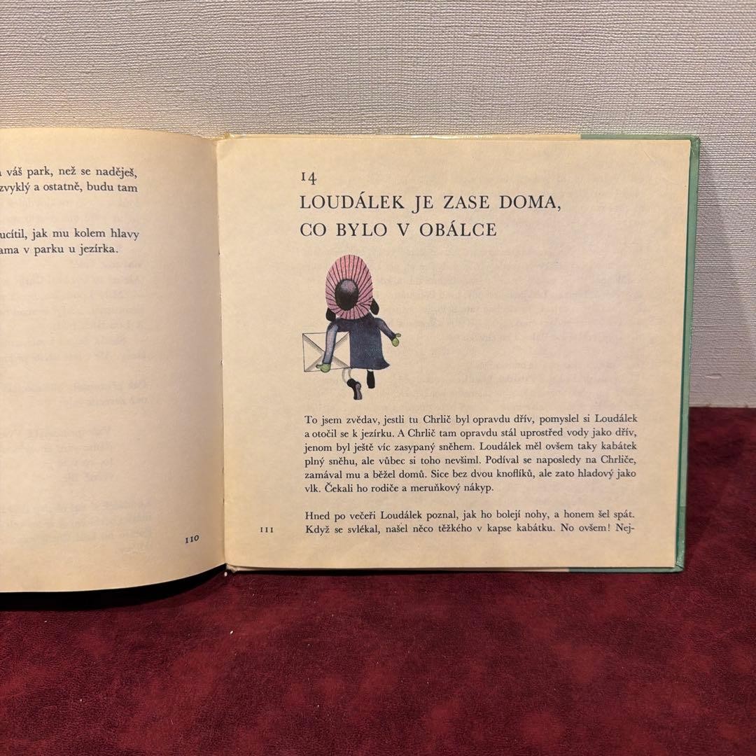 Vintage Czech Illustrated Picture Book Hardcover 114 Pages 20.5x19cm