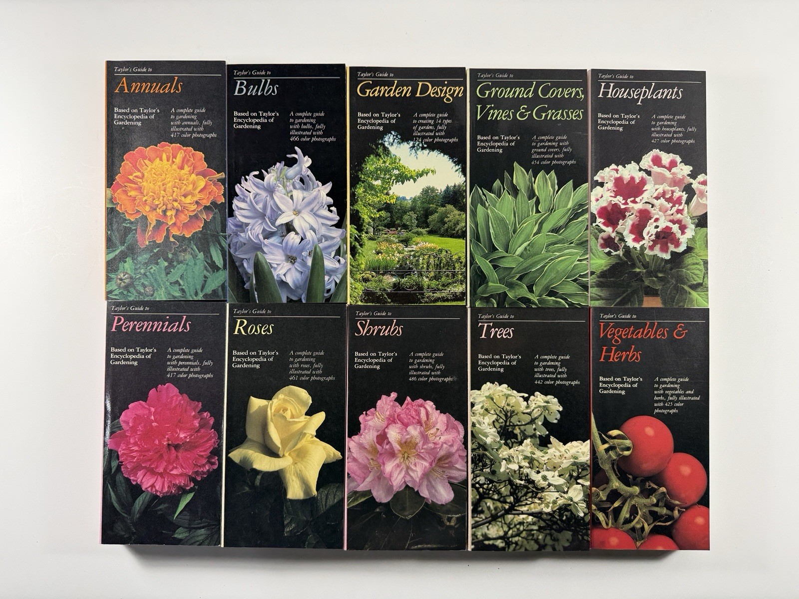 Taylor’s Guide to Gardening Set (10) Houghton Mifflin Annuals Trees Vegetables