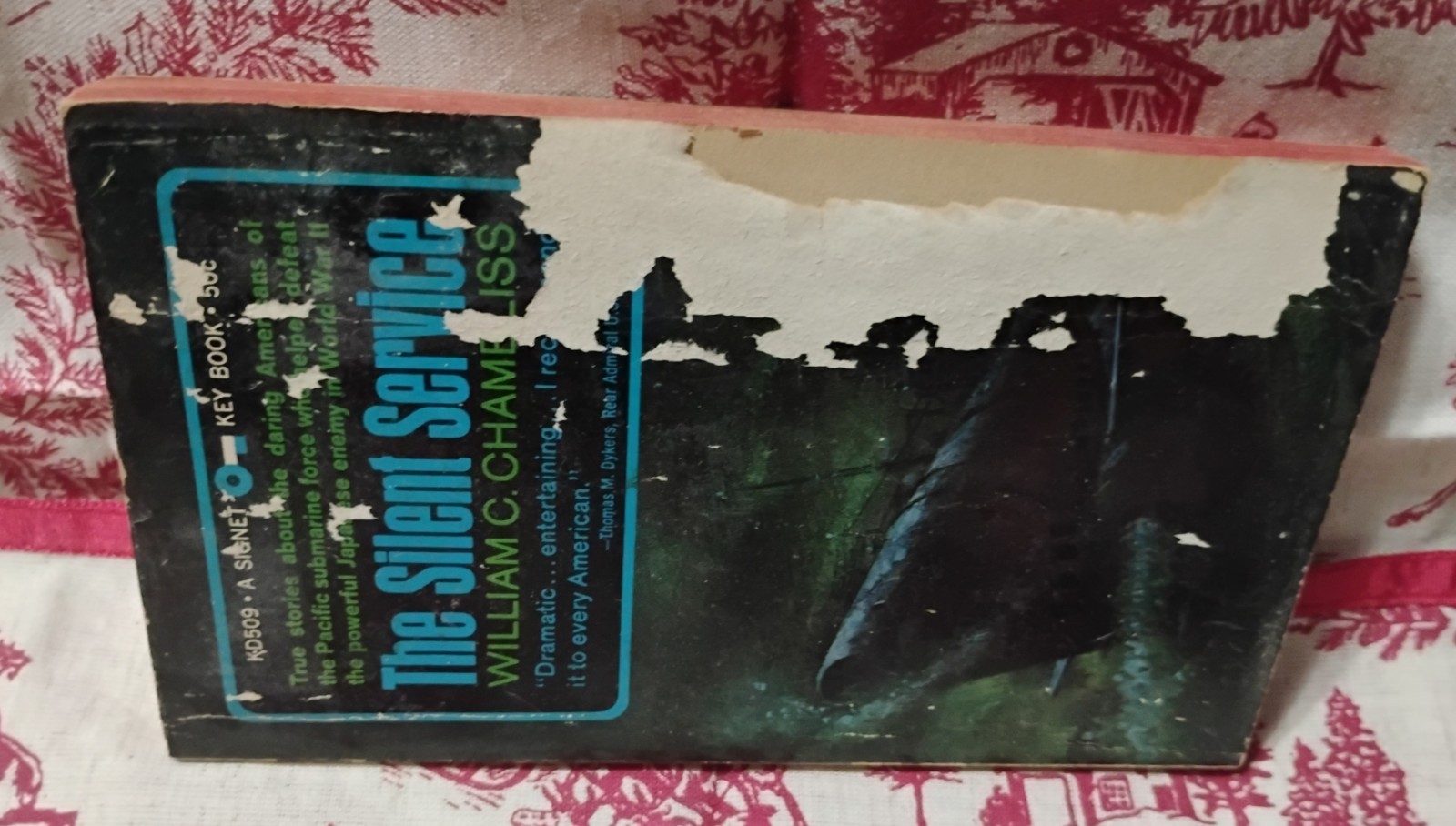 1959 The Silent Service William C. Chambliss 1st Printing WWII Submarine Signet