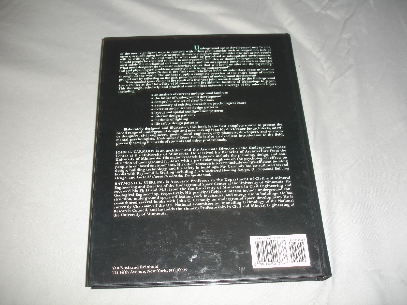 1993 Underground Space Design: A Guide to Subsurface Utilization and Design…