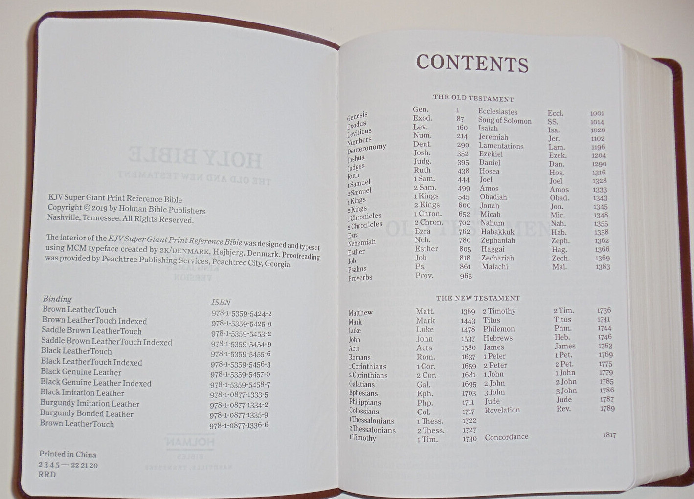 KJV Bible, Large Super Giant Print 16-Pt, Brown Leather-Touch King James Version