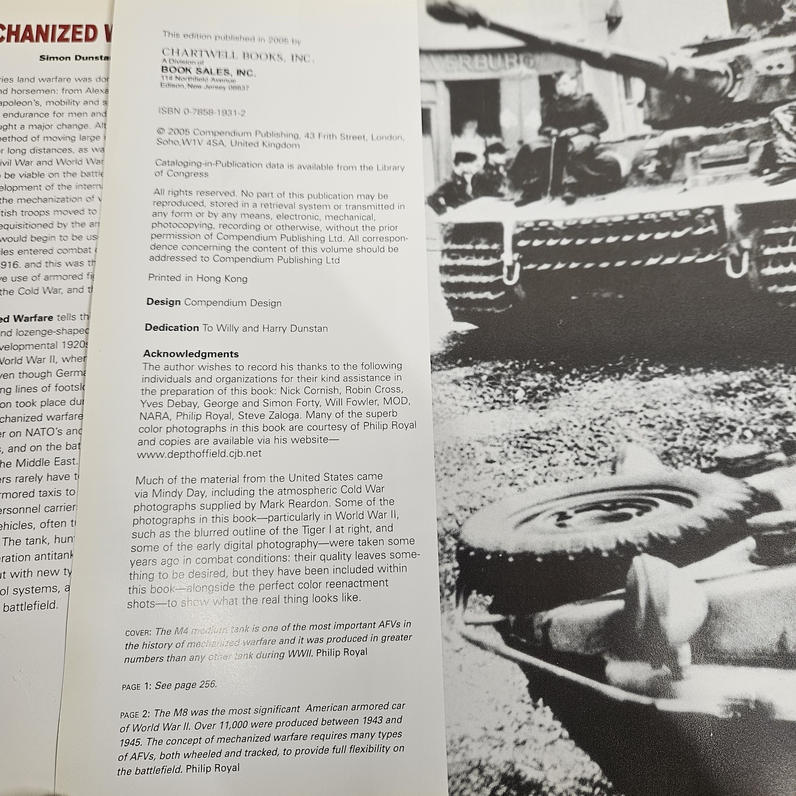 Mechanized Warfare By Simon Dunstan History Of WW1 Cars & Tanks Illustrated 2005