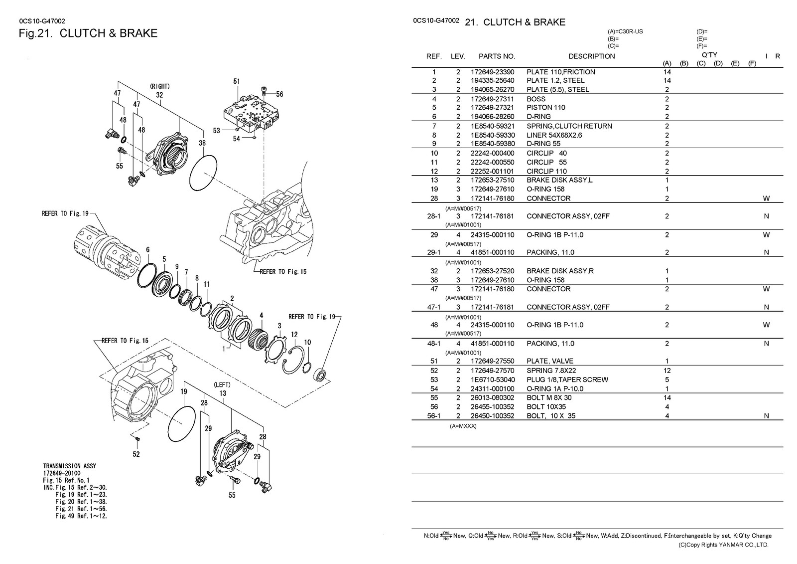 YANMAR Crawler Carrier CR30R-US Parts Catalog Manual 2012 – WIRE BOUND – COVERS