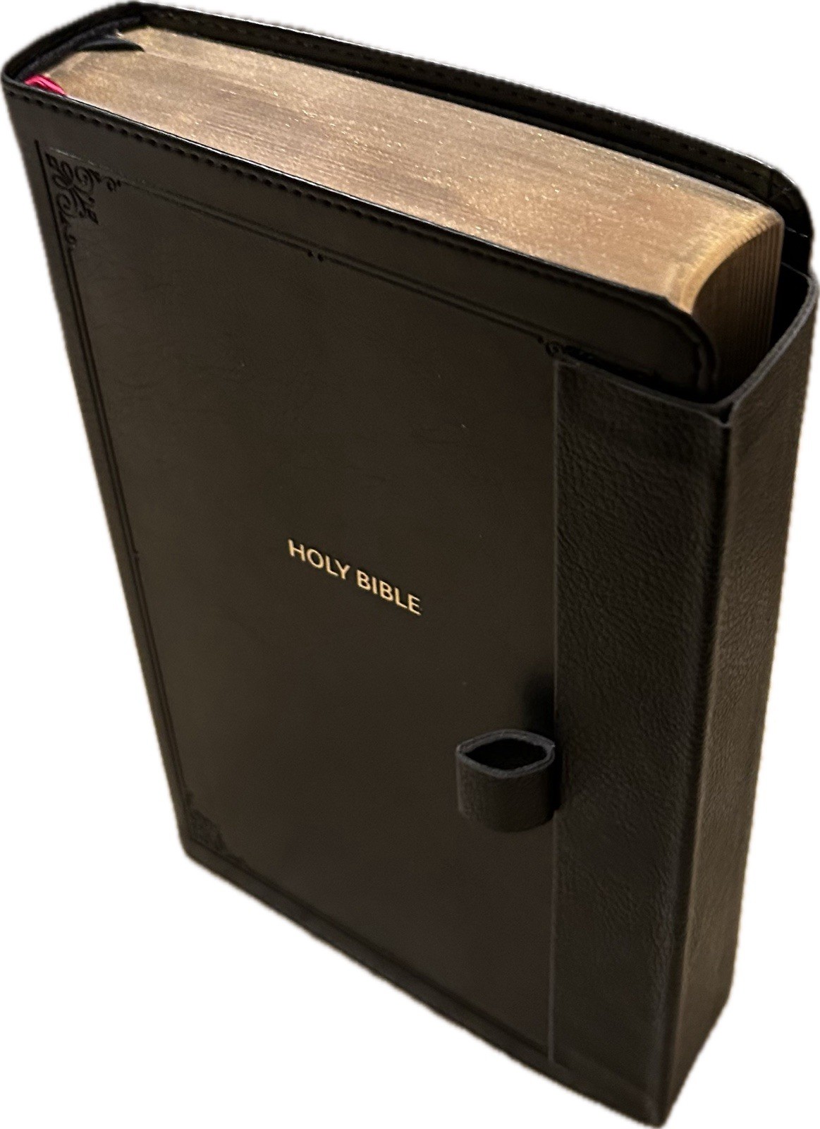 NKJV INDEXED LARGE PRINT(10.5pt) MAGNETIC CLOSURE Personal BLK Leathersoft Bible