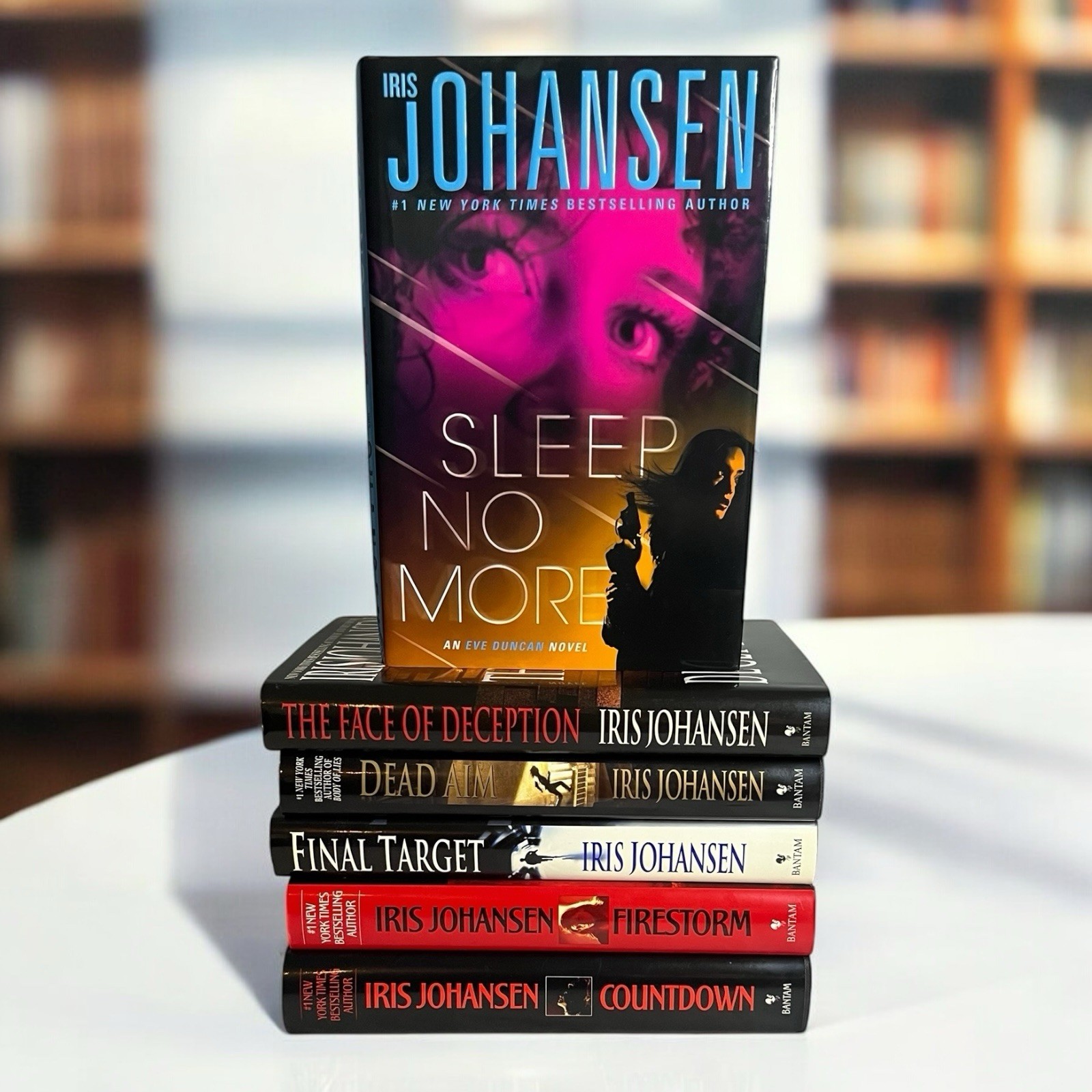 Iris Johansen Thriller Mystery Suspense Novel Book Set 6 Books Bundle Hardcover