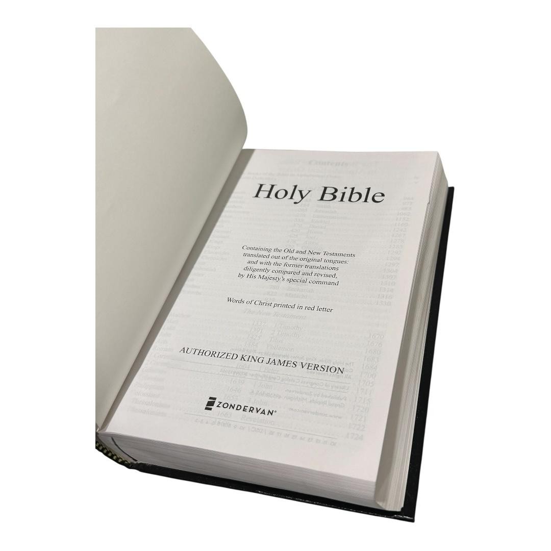 Holy Bible King James Version Translators Zondervan HC Large Print Black 2020