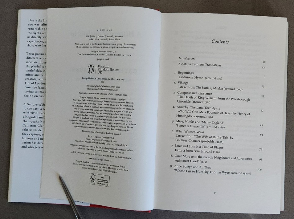 A History of England in 25 Poems – VERY GOOD