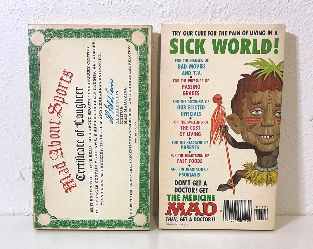 The Medicine Mad plus Mad About Sports – Lot of 2 MAD Magazine Vtg Paperbacks
