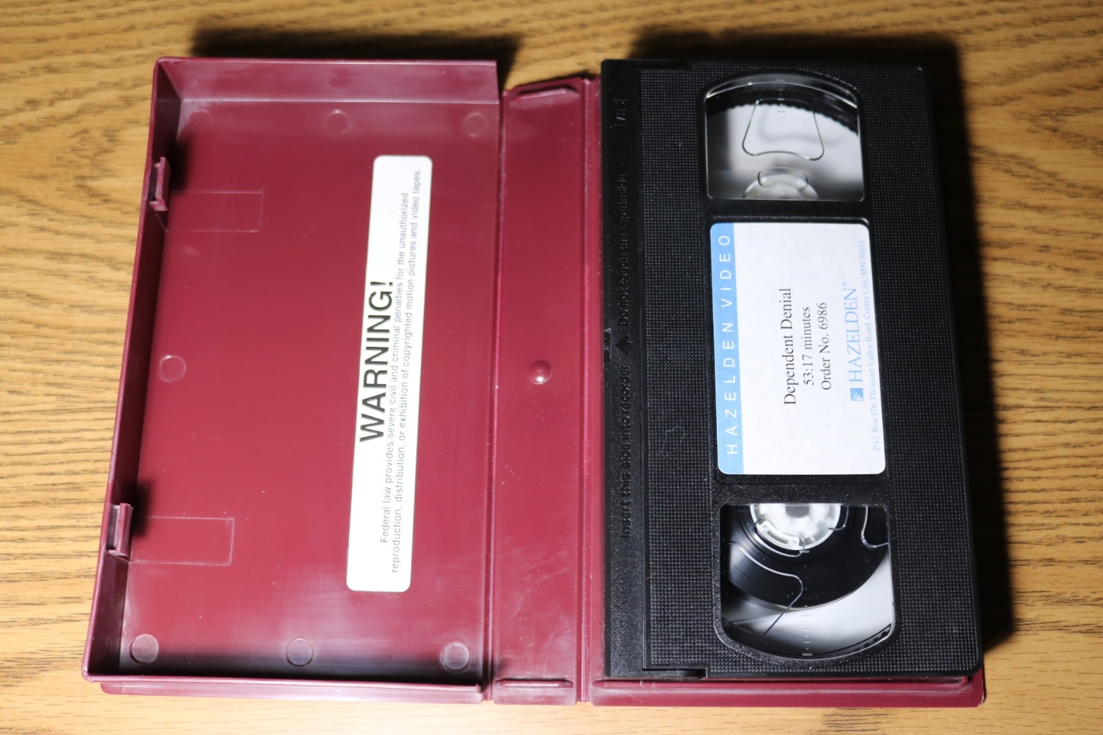 Dependent Denial VHS Hazelden Video Recovery Therapy 6986 53 Minutes