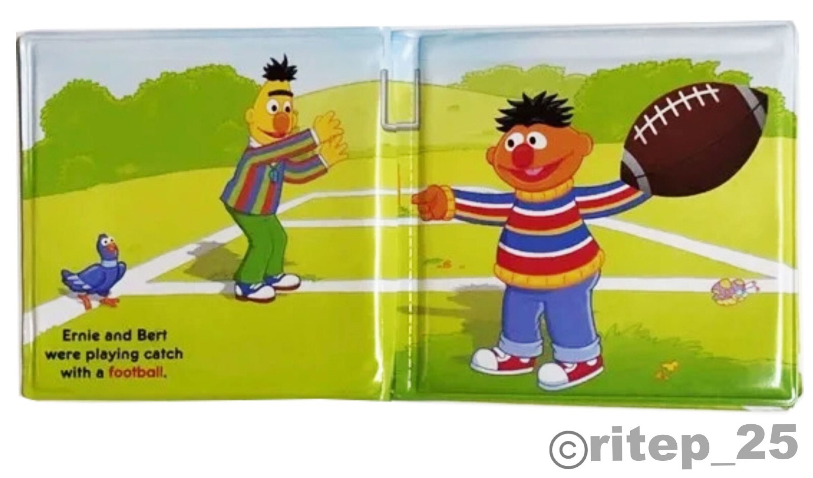 Sesame Street Ernie’s Touchdown Bubble Book – Great For Bath Time (1 Pack) – New