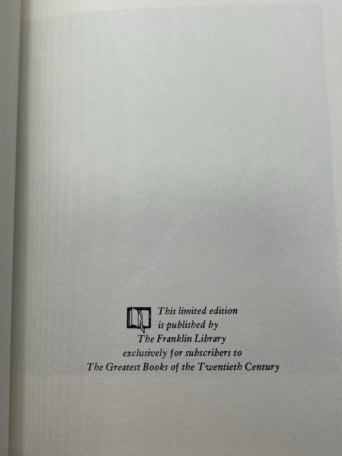 To The Light House by Virginia Woolf The Franklin Library 1980 Leather
