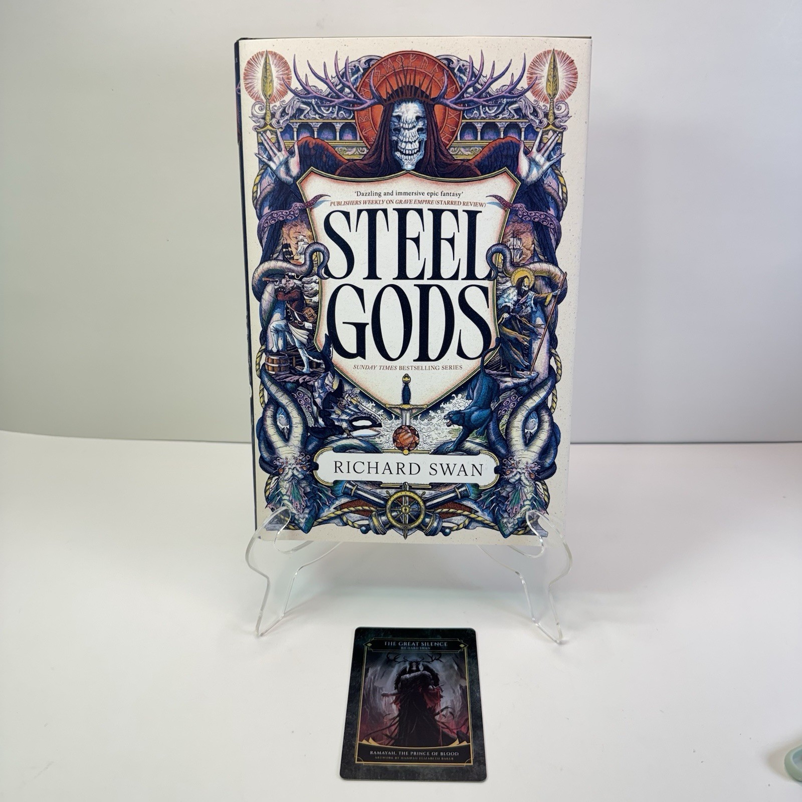 Steel Gods Richard Swan Hand Signed The Broken Binding Edition w/ Trading Card