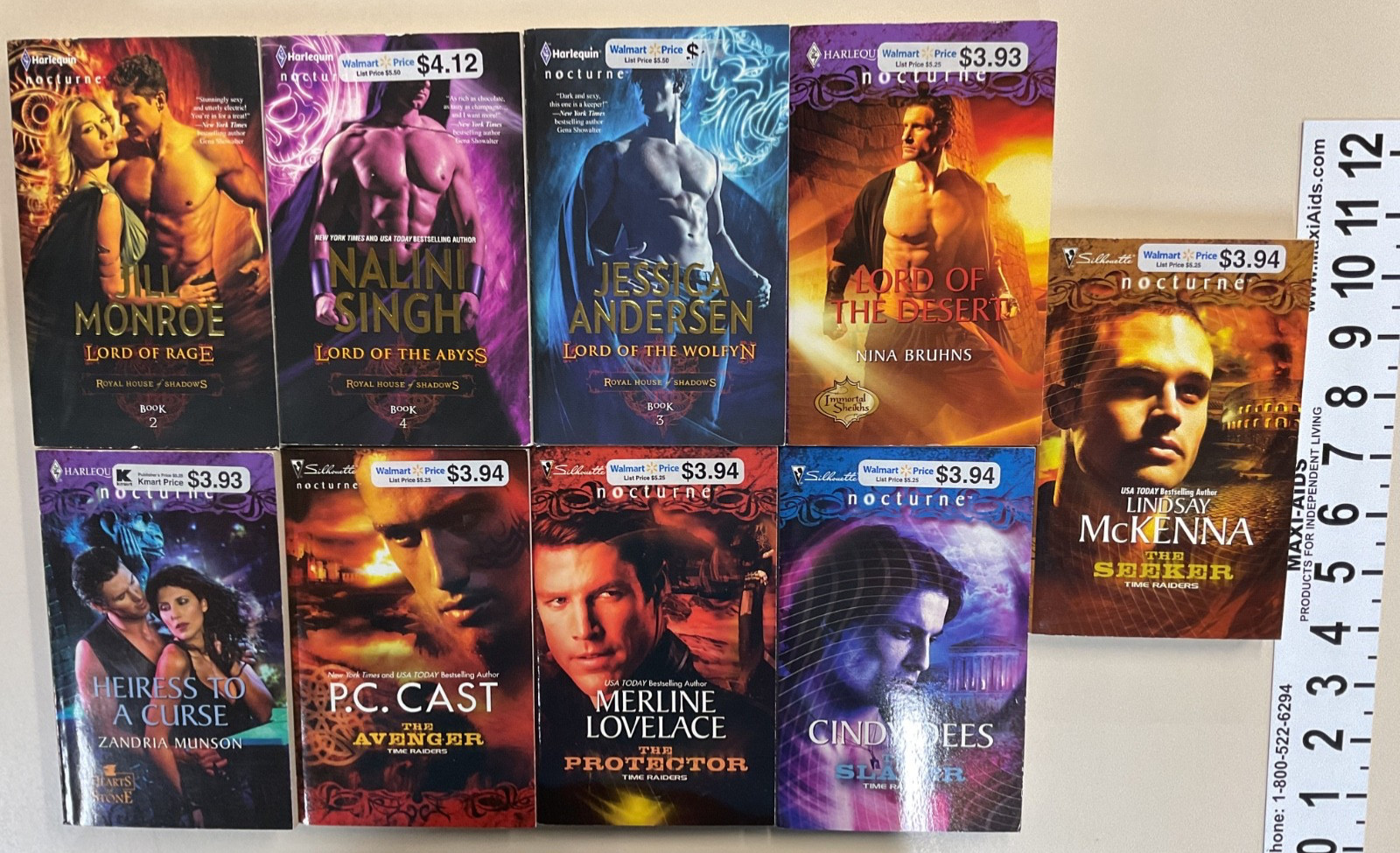 Paranormal Romance PB lot of 9 Harlequin + Silhouette Nina Banks Nalini Singh
