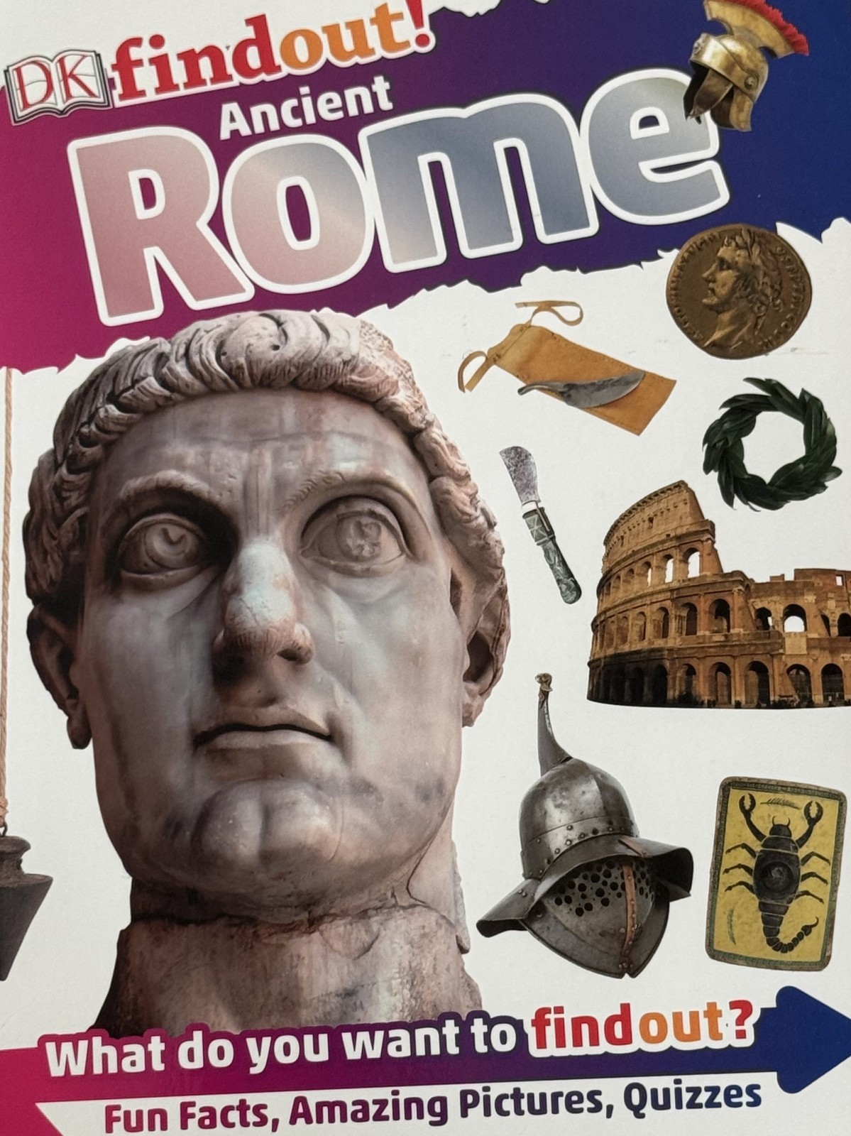 DK findout! Incredible History w 8 Books: Rome, Stone Age, Egypt, WW I-II..
