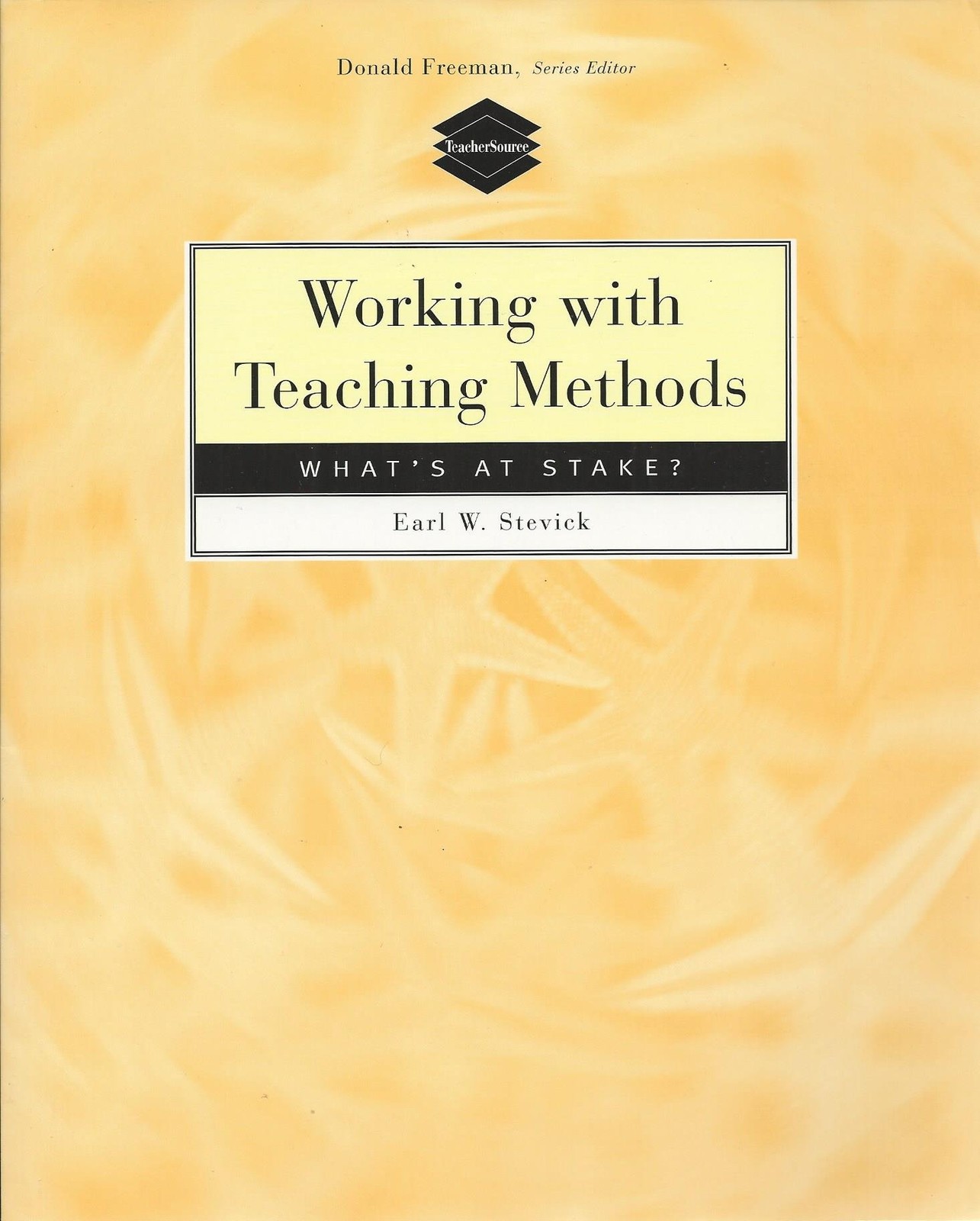 Working with Teaching Methods: What’s at Stake?