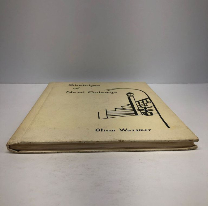 Sketches of New Orleans Olivia wassmer 1974 Hardcover Dust jacket Signed