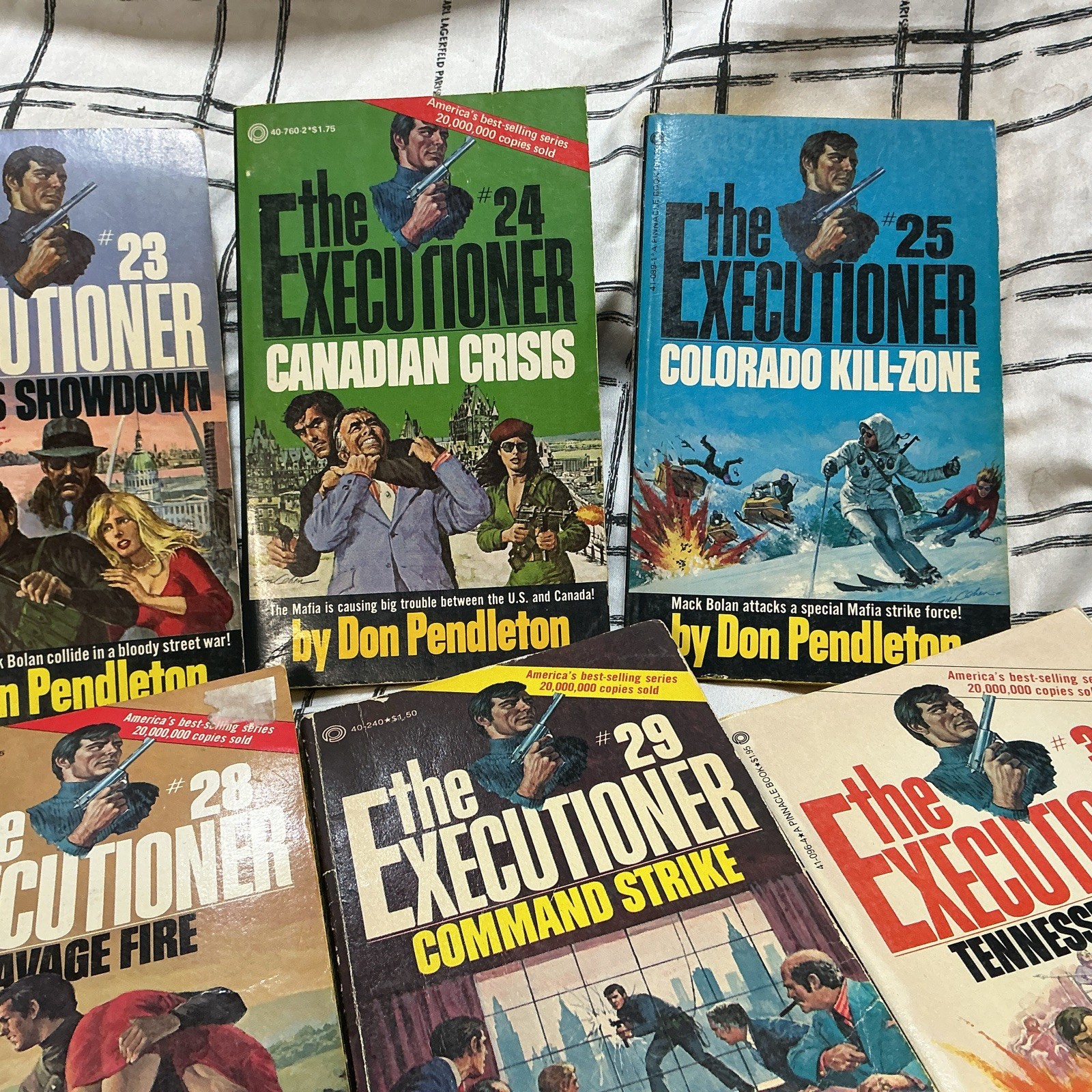 The Executioner Series By Don Pendleton first Printing 1969 Books 1-38