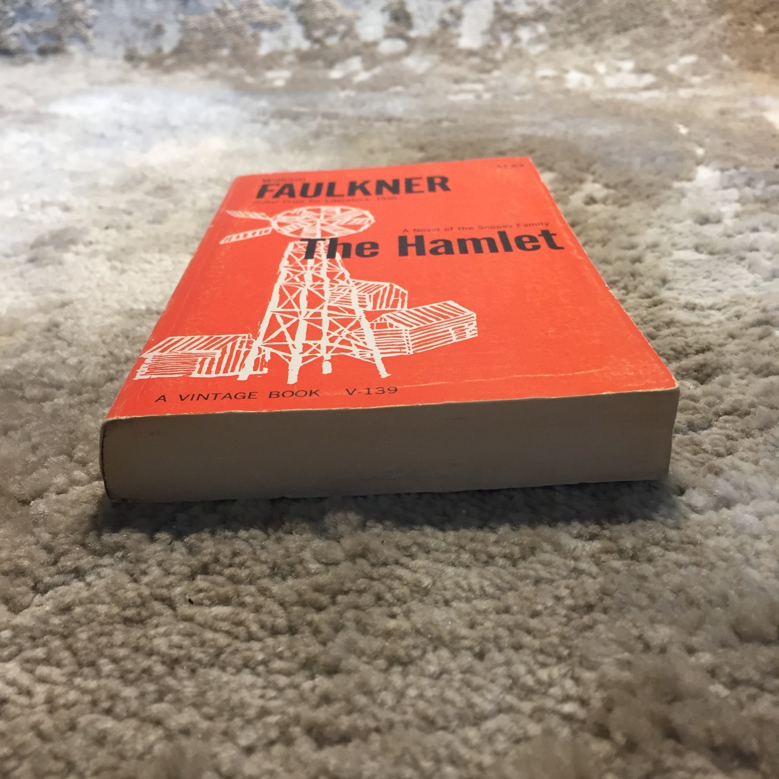 The Hamlet William Faulkner 1956 Vintage Books Family Ambition Paperback Book