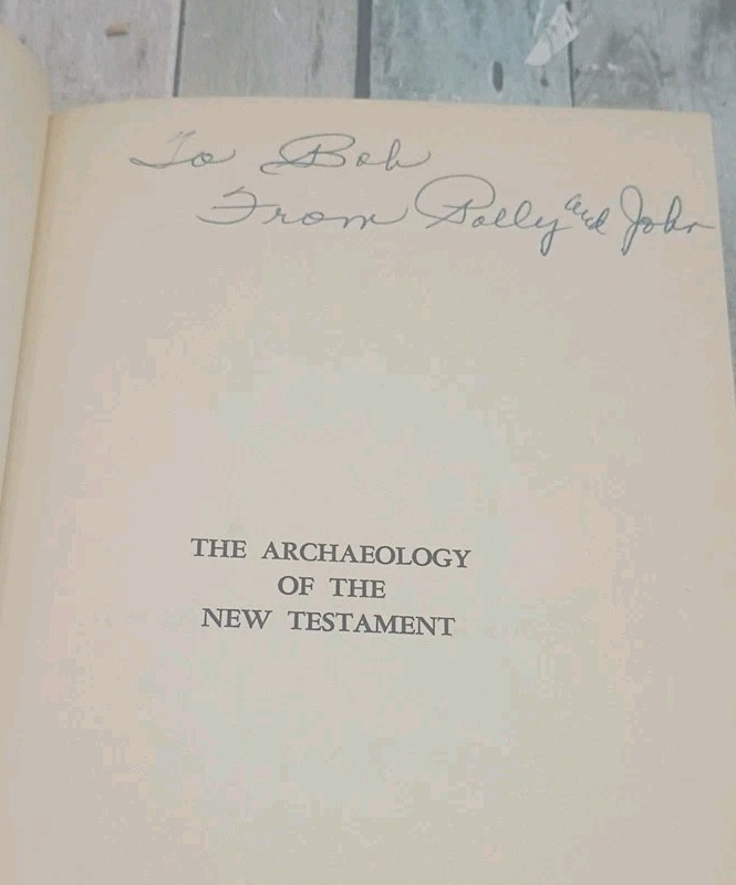 The Archaeology of the New Testament by E.M. Blaiklock 1st edition HC/DJ