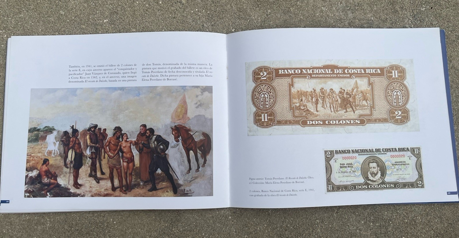 Tomas Povedano Numistatics paper currency money coins of Costa Rica Museum book