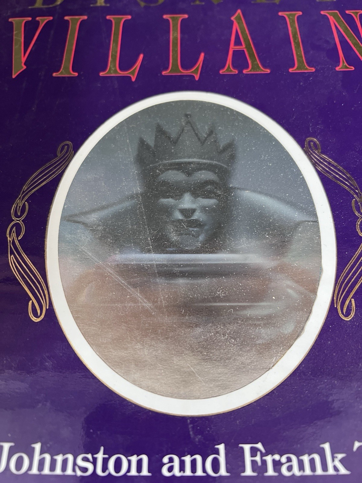 Disney Villain Signed Ollie Johnston Frank Thomas 1993 Hardcover 1 Book Rare