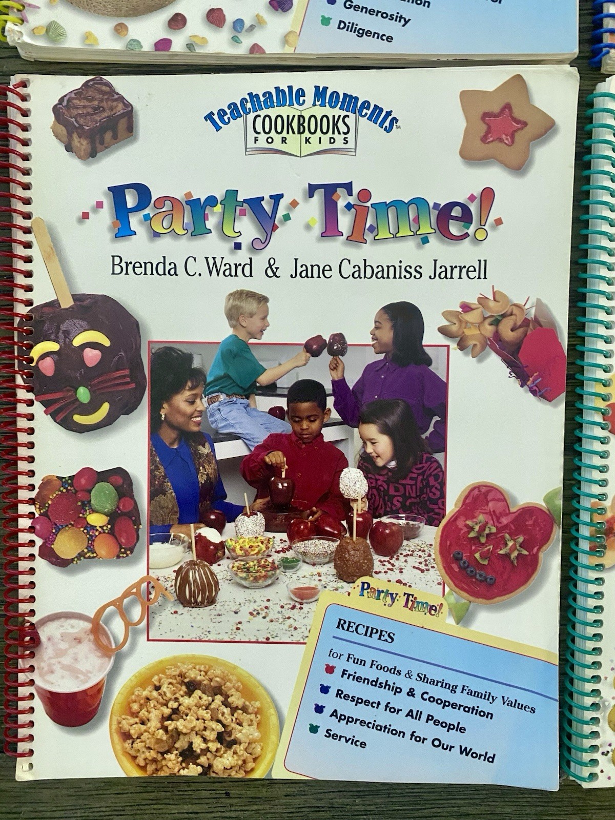 Vintage Teachable Moments Cookbooks for Kids Book Bundle Lot Homeschool Learn