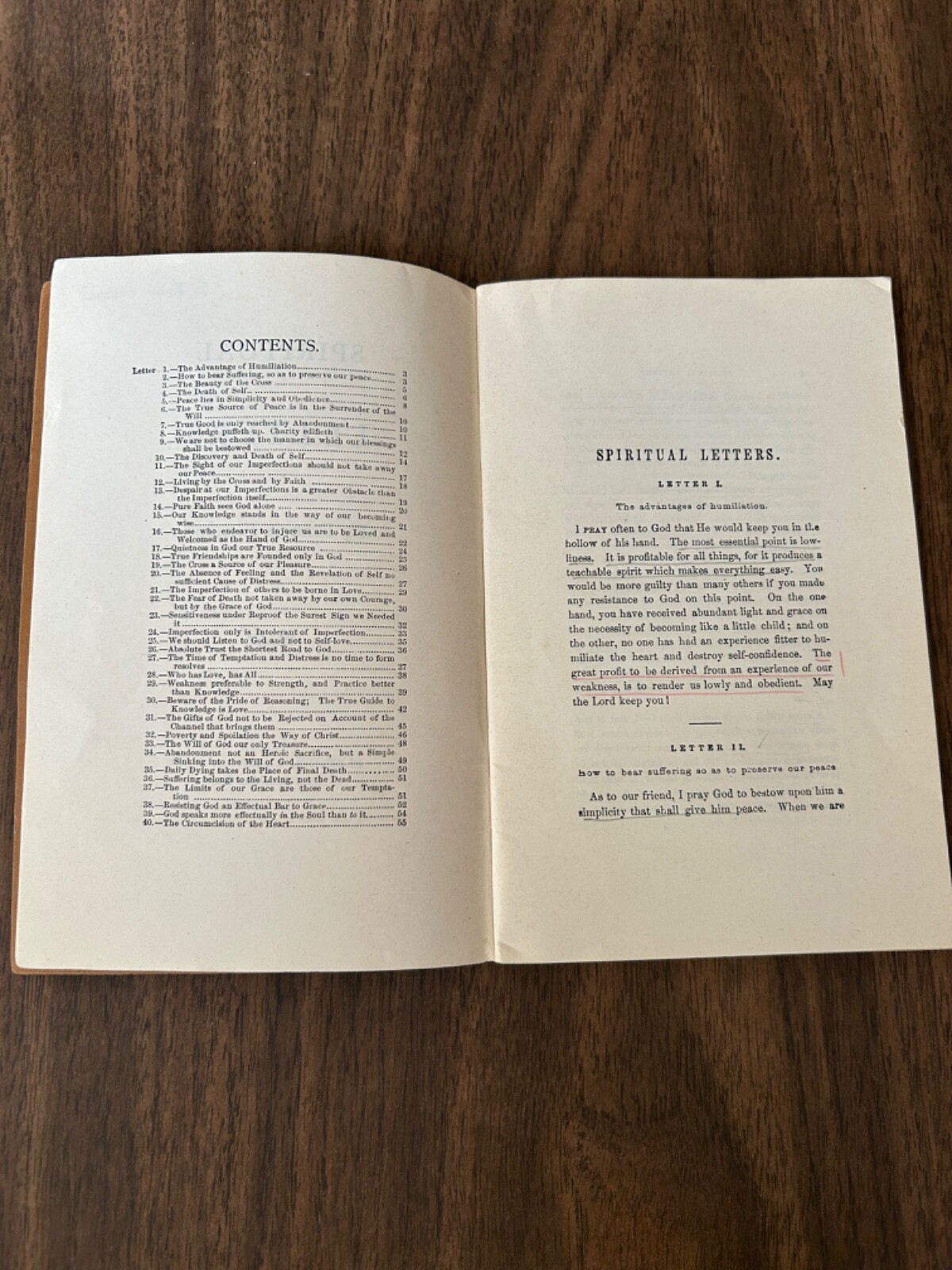 Spiritual Letters, Francis Fenelon, 56 Pages, PB, G