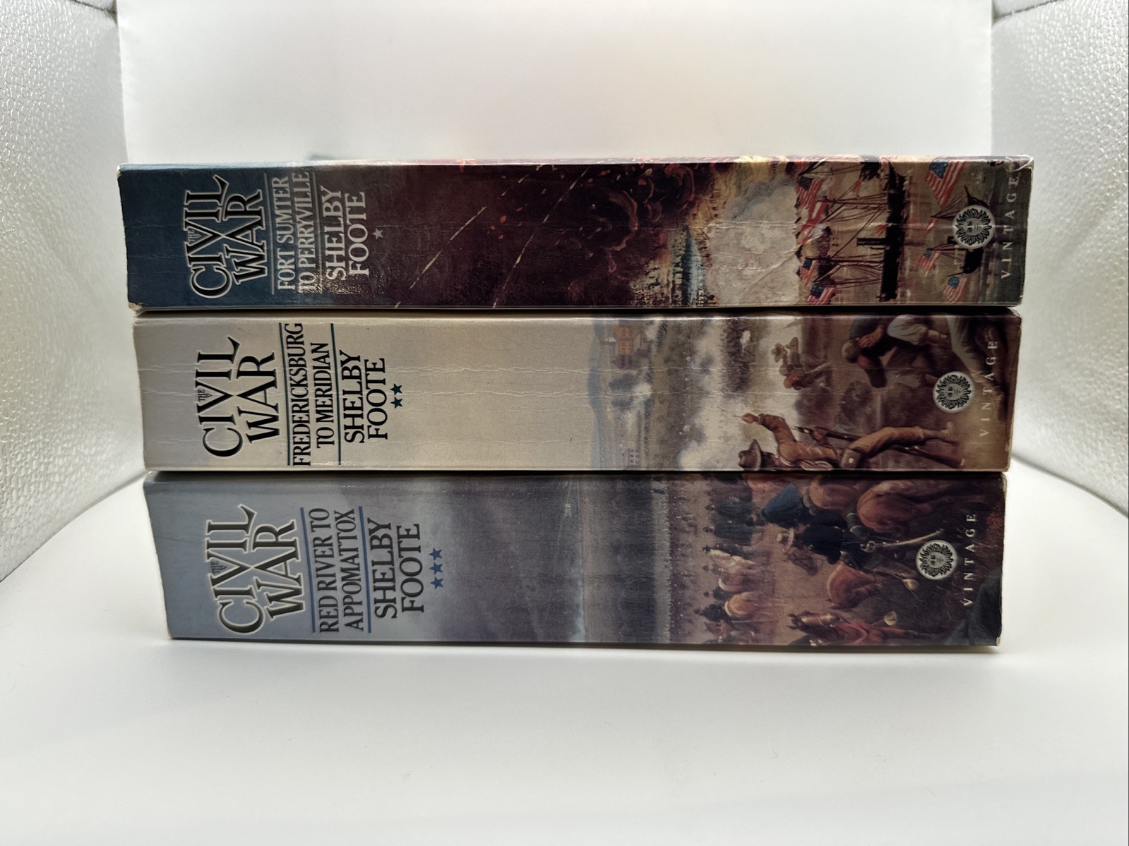 The Civil War : A Narrative – 3 Volume Set by Shelby Foote (Paperback, NO BOX)