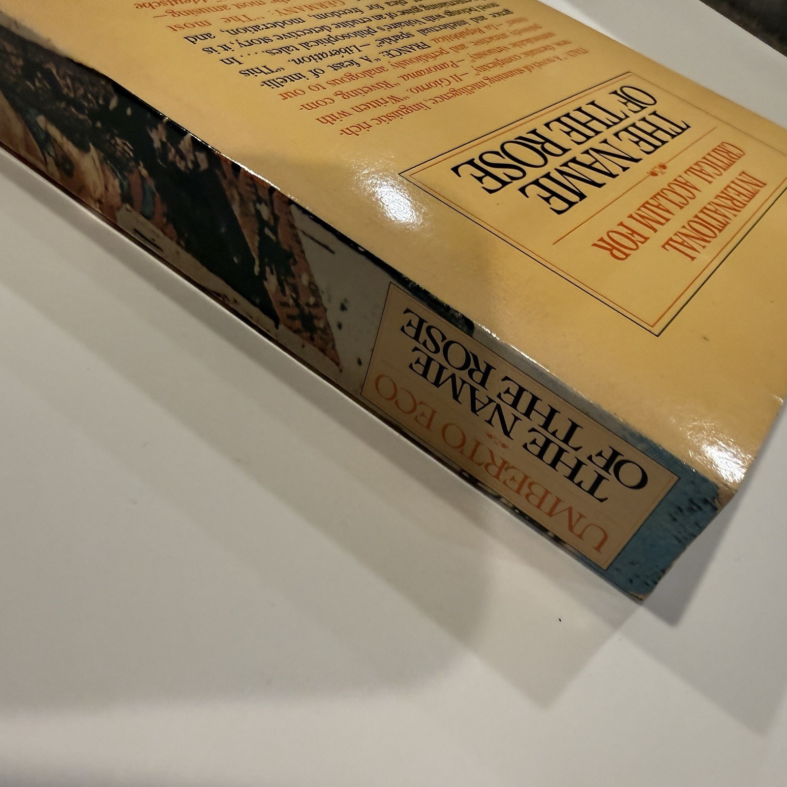 Vintage 1983 The Name of the Rose Umberto Eco 1st US Edition Paperback HBJ