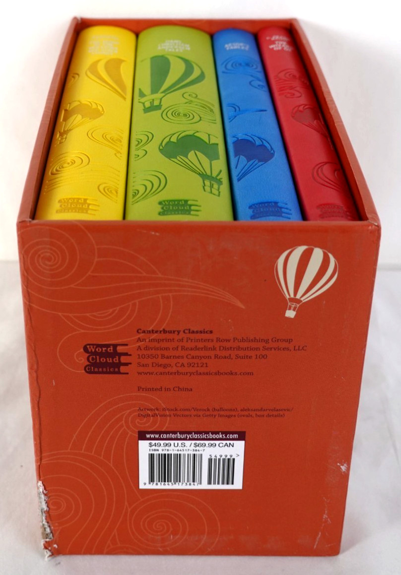 Discovery Word Cloud 4 Classic Set Oz Wind Willows Aesop Faux leather clean