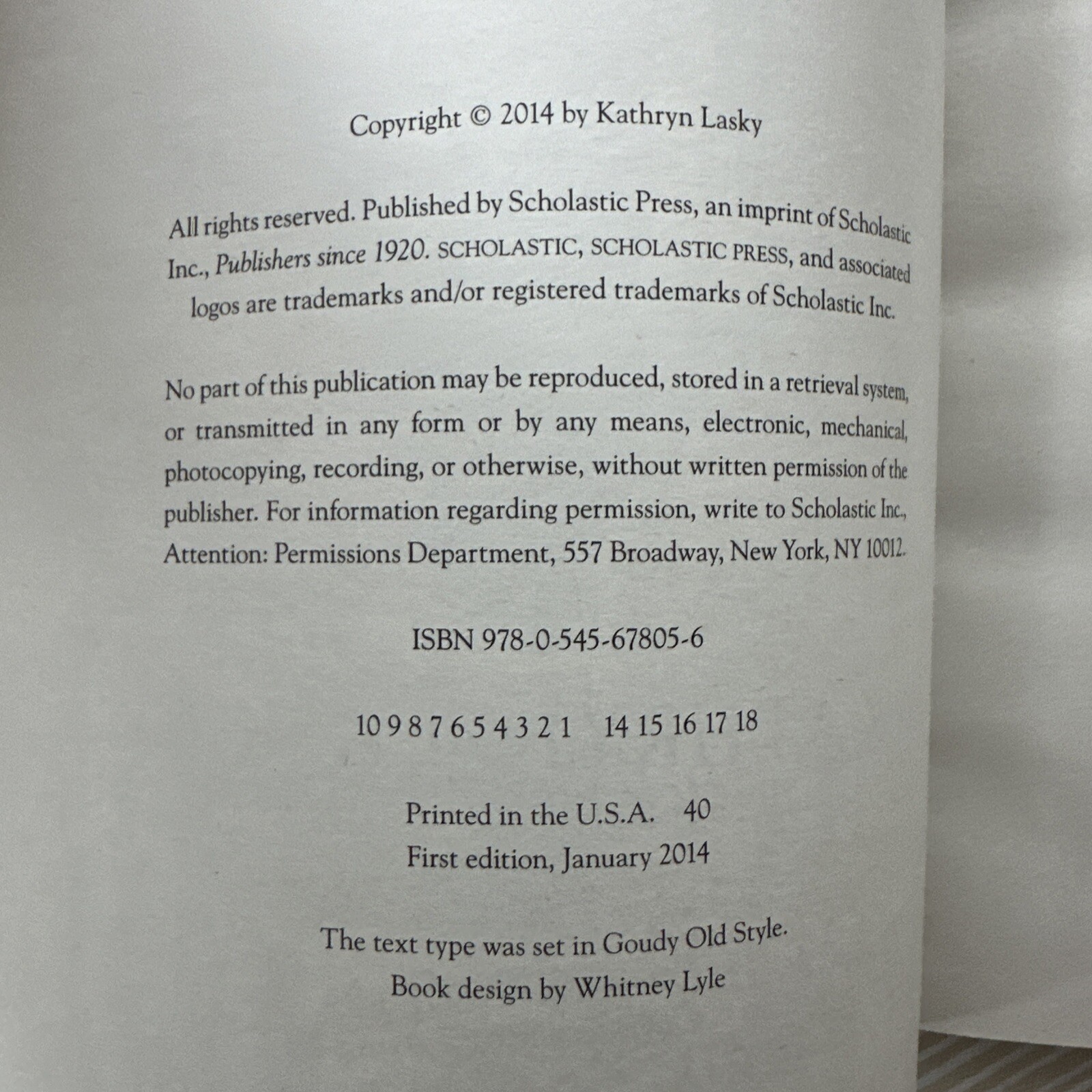 Horses of Dawn Series Kathryn Lasky First #1 The Escape 2014 1st Edition