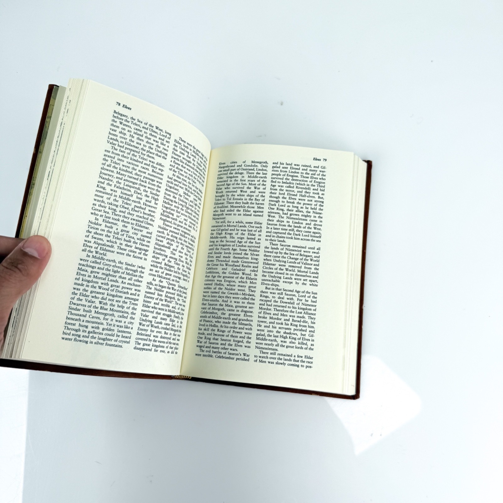 TOLKIEN A Dictionary – David Day Illustrated Guide Flexi Bound Faux Leather