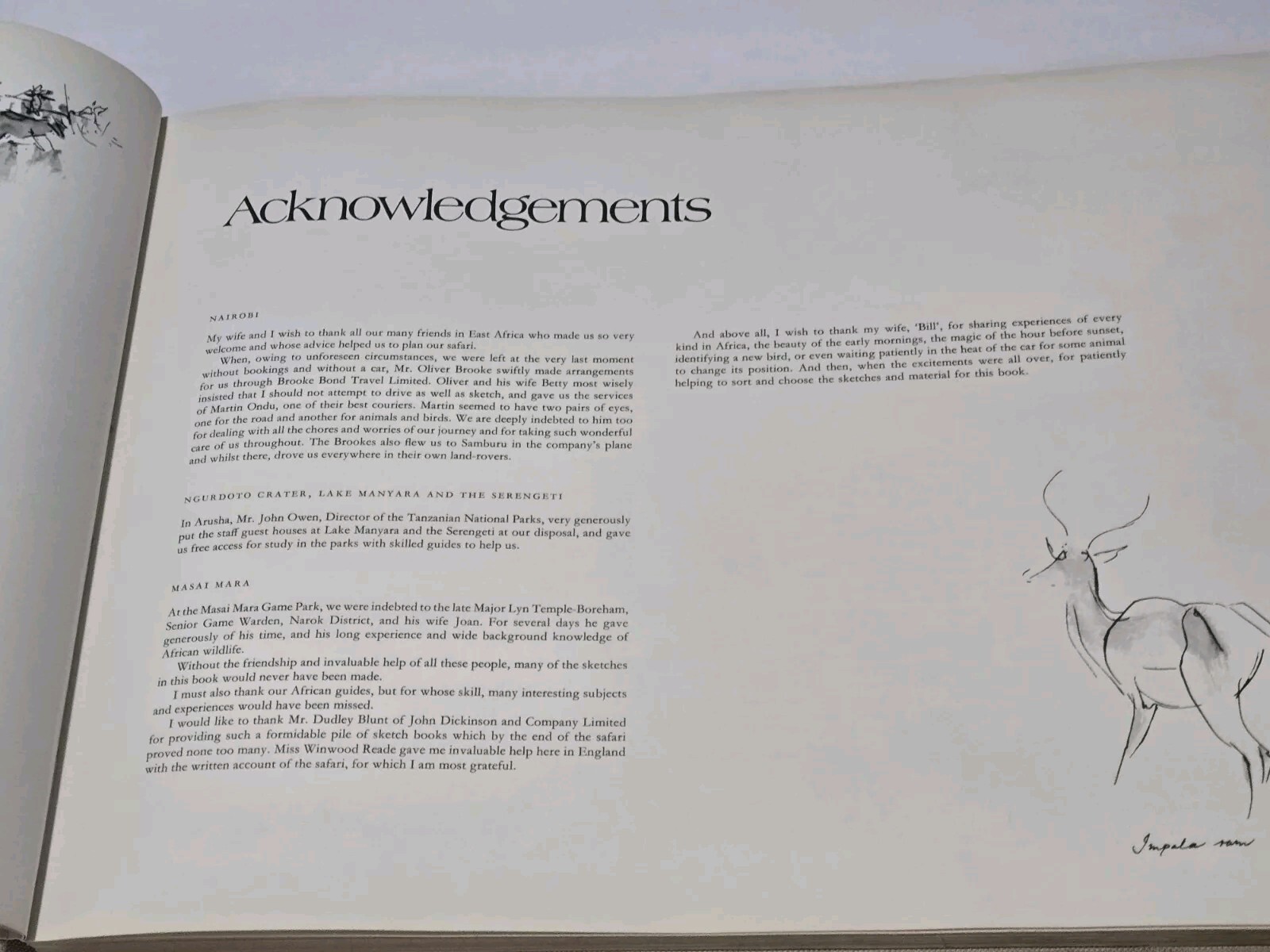 An Artist’s Safari By Ralph Thompson 1970 Hardcover DJ Artist Sketch Book