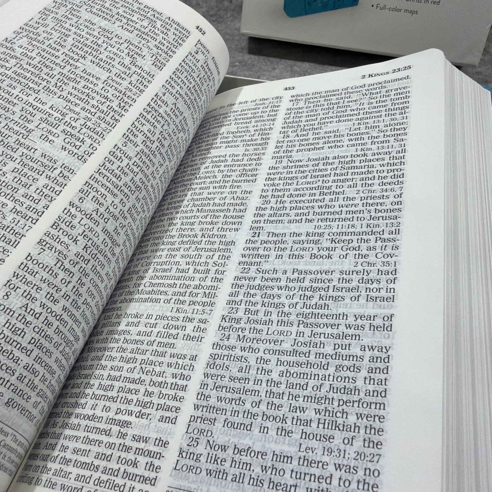 Thomas Nelson Giant Print Holy Bible (NKJV) – Aqua