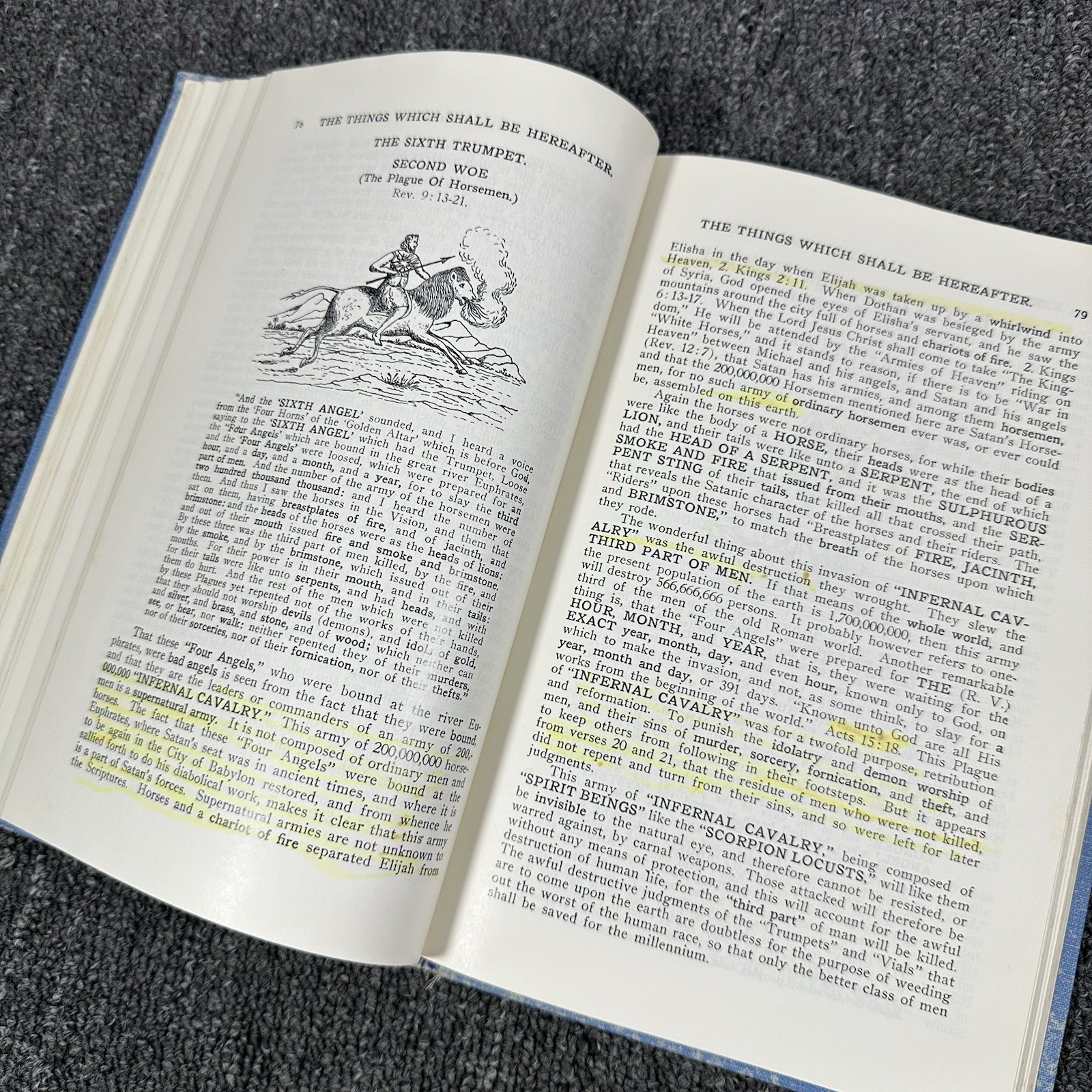 The Book Of Revelation Illustrated By Clarence Larkin 1919 Hardcover ￼