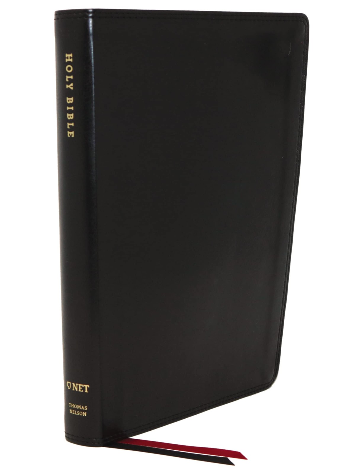 NET Bible, Thinline, Leathersoft, Black, Thumb Indexed, Comfort Print: Holy