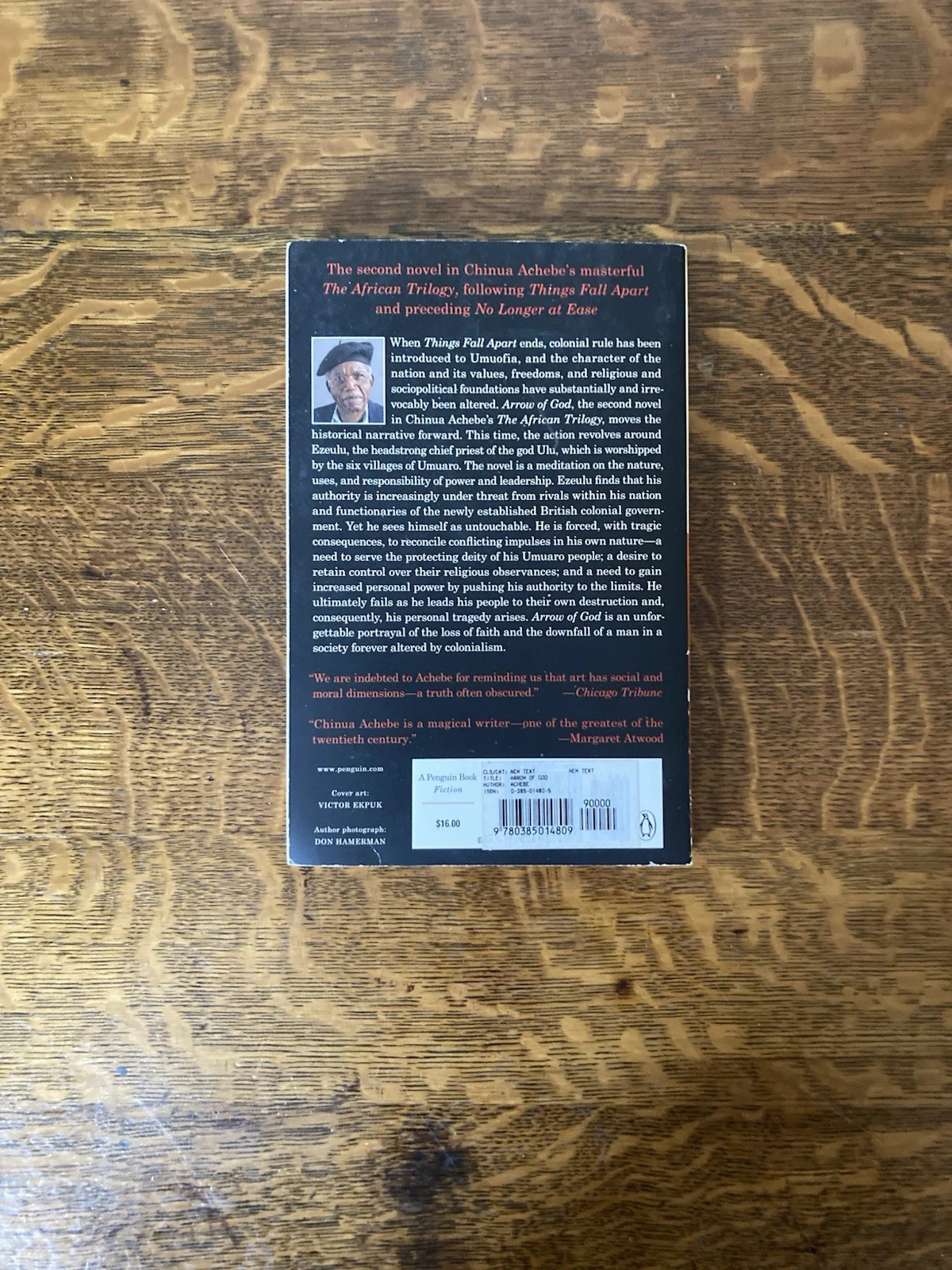 Arrow of God by Chinua Achebe. Penguin Books. Later printing.