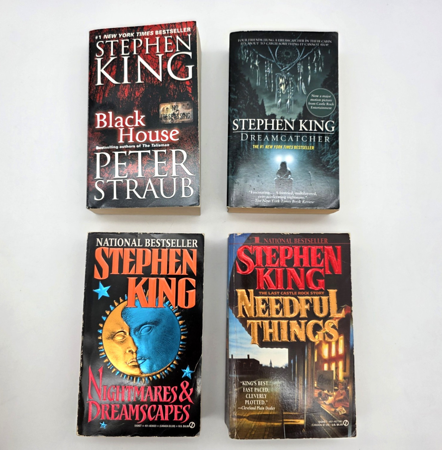 Stephen King Lot of 8 Paperback Novels Multiple Titles 1990’s-2000’s